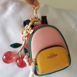 Coach Court Backpack WITH Coach Cherry keychain!! 2 for one low price!!!